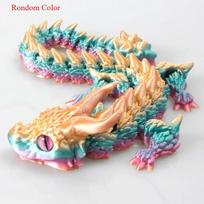 Exquisitely Crafted Magical Dragon Articulated Stress-Relief Toy Rotating 3D-Printed Dragon Desk Ornament Toy Children Gift