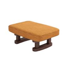Burr-Free Edges Shoe Changing Bench Smooth Wooden Stool Creative Foot Rest  Tea Table Use Style B4 orange