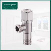 Furonghua 304 Stainless Steel Hexagon Handwheel Angle Valve