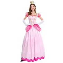 Helovino kostiumas Mario, Princesės Peach rašalinio ryžio scenos suknelė, vakarėlio karalienės suknelė XL white