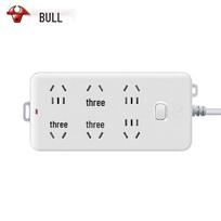 BULL GN-109K 6-Outlet Power Strip with 3m Cord CN plug (adapter included)