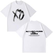 The Weeknd After Hours Til Dawn 2026 Turo Spausdintas Marškinėlis Unisex Unisex Hiphop T-shirt Vasariniai Trumpomis Rankovėmis Gotikiniai Punk Marškinėliai Viršutiniai Drabužiai 4XL white