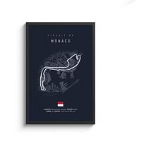 F1 Imola Monako Trasos Drobės Tapyba Formula F1 Sienos Menas Nordic Plakatas Estetiškas MotorSporto Lenktynių Vaizdas Namų Dekoras 40x60cm no frame