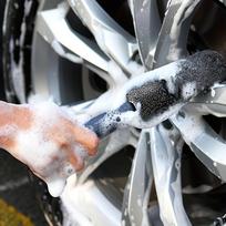 Automobilio rato šepetys ilga rankena padangų šepetys automobilio valymo šepetys gray