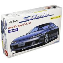 Fujimi Model 1/24 Inch-Up Series No.024 S15 Silvia Spec R/Aero Plastic Model Kit No.24 S15 Spec R/Aero with Window Frame Masking Seal ID24 gray