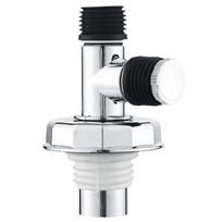 Three-Way Floor Drain Connector with Anti-Odor Cover & Overflow Protection for Washing Machine white