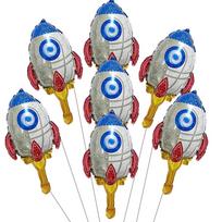 10/30/50Pcs Outer Space Theme Foil Balloons Astronaut Rockets Balloon Helium Globos for Birthday Party Decor Baby Kids Toys Gift 10pcs&MINI SIZE blue