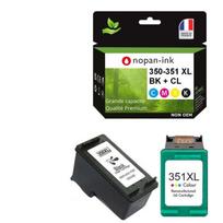 350 + 351XL made in France, 2 Remanufactured Ink Cartridge for HP 350 + 351 XL Black / Color compatible DeskJet D4260 D43