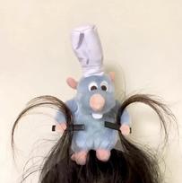 Ratatouille Pelės Galvos Plaukų Juosta Kapibara Juokingas Pliušinis Plaukų Lankelis Helovino Dekoras Kapibara Moteriška Plaukų Juosta Makiažo Galvos Apdangalas Plaukų Smeigtukas gray
