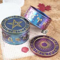 3Pcs/Set DIY Epoxy Resin Crystal Twelve Constellation Starry Sky Five-pointed Star Storage Box Silicone Mirror Mold white