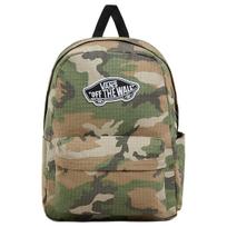Vans 22L Camouflage Print Fashion Versatile Backpack Unisex Backpack Green Multicolor VN000H4YLVB Green & Multicolor beige