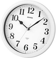 MAG Sieninis laikrodis, Analoginis Mei, Mažas, Tylus, Nuolat judanti sekundinė rodyklė, Gali būti naudojamas kaip stovas, Baltas W-764WH-Z black