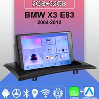 Android Carplay automobilio radijas, skirtas BMW X3 E83 2004-2012 daugialypės terpės grotuvo galvos blokas Stereo GPS navigacija BT WIFI 2+32GB 2+32GB pink