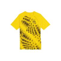 Puma Borussia Dortmund Graphic Print Crew Neck Short Sleeve T-Shirt Men Tops Electronic-Yellow Black 774200-01 XL yellow