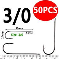 50 Vnt Aberdeen Ilgo koto žuvies kabliukas Sūriame vandenyje gėlo vandens žvejybos kabliukai Sabiki Rig Streamer Fly Kabliukas Dydis 10 4 2 2/0 3/0