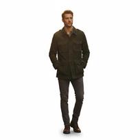Biker Men's Olive Green Party Wear Suede Lambskin Leather Genuine Handmade Jacket 3XL