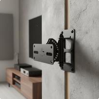 Home Theater Speaker Mount Heavy Duty Surround Sound Bracket Multi Function for Horizontal Plate black