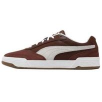 Puma C-Skate Comfortable Versatile Low-Top Skate Shoes Men Sneakers Brown White 403145-03 40 white