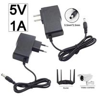 XHF13JM 5.5mmx2.5mm 5V 1A 110V 240V AC DC Power Supply Adapter Converter For LED Strip Light CCTV Charger Switch US/EU Plug 5V 1A EU plug juoda