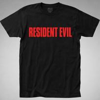 Resident Evil T-SHIRT logo sony playstation ps1 survival horror 90s zombie retro S red