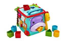 Fisher Price Dikalbis mokomasis kubas [6 mėnesių ir vyresniems] [Mokomasis/Anglų/Užsienio kalba] [Dovana] DNY97 blue