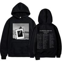 Cigarettes After Sex Pasaulinio turo džemperis moterims vyrams megztinis Sudadera Harajuku viršus 2XL gray