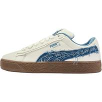 Puma Suede XL Universalūs Patogūs Žemi Sportbačiai Unisex Sportbačiai Kreminės Baltos Mėlynos 403228-01 42 white