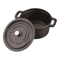 [Captain Stag] Cocotte Dutch Oven 14cm 0.8L UG-3036 black