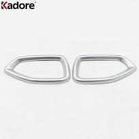 Car Front Side Air Condition Vent Outlet Cover Trim For Hyundai Santa Fe    Carbon Fiber Interior Accessories ABS Matte gray