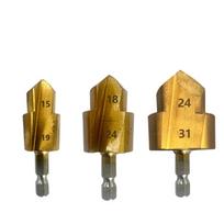 PPR Plumbing Pipe Reamer Punching Pipe Reaming Drill Bits Conduit Reamer  Holes Shaping 1set