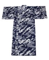 Japanese Yukata with a and Dragon Made in Japan for heights Pine, Bamboo, Pattern, (Suitable 170-180cm) gray