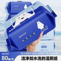 Wet Toilet Paper Wipes 1 Pack blue