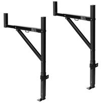 VEVOR Truck Rack, 19-34inch Extendable Truck Ladder Rack, 38.6 -43.6  Adjustable Height, 250 lbs Capacity Steel Ladder Rack for Truck