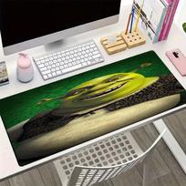 Shrek Theme Mouse Pad, Non Slip Rubber Base, Multifunctional Office & Home Decor, Perfect for Workspace Personalization. 30cmx60cm white