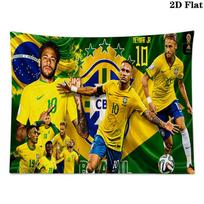 Neymar Jr Art Wall Tapestry Aesthetic Wall Hanging Printed Fabric Blanket Decorative Tapestries for Bedroom Living Room Home Decor 100cm x 150cm yellow