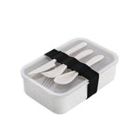 Wheat Straw Bento Box: Portable, Sealed, Compartmented Lunch Box for Office & Student Use.