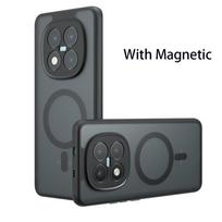 For  Magnetic Wireless Charging Case For Xiaomi Poco M8 Pro PocoM8 PocoM8Pro 5G Shockproof Back Cover Coque Poco M8 gray