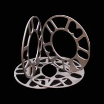 4Pcs 3/5/8/10mm Alloy Aluminum Wheel Spacers Shims Plate For 4/5 Stud Wheel 4x100 4x108 4x114.3 5x100 5x108 5x110 5x115 5x120 Tire Chucks 1 4pcs 3mm gray