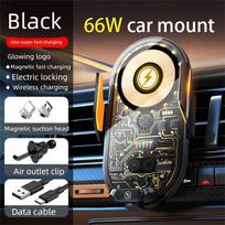 66W Super Fast Charging Car Wireless Charger Phone Holder Magnetic Auto Clamp Air Vent Mount Infrared Sensor Car Phone Stand juoda