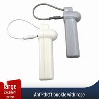 Magnetic Buckle Anti-theft Lanyard Tag for Shoes, Hats & Clothing White AM Hammer Lock with Rope white