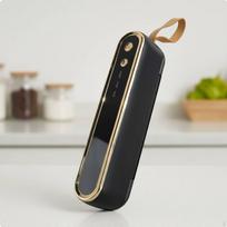 Handheld Vacuum Sealer Compact Portable Food Machine Strong Suction Bag for Sous Black Zx-886 English black