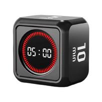 Rechargeable Gravities Induction LED Display Timer Count Down Alarm Cubes Shape Timer Kitchen Time Management Tool juoda