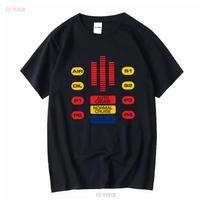 Kitt Cockpit Michael Knight Hasselhoff Rider Led 80s Cult Trans Am T Shirt Vintage Washed Top For Everyday Wear Casual 4XL red