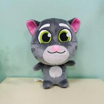 15cm Kalbantis Tomas ir draugai pliušinis žaislas lėlė Kawaii Kalbantis Tomas Angela Hank Ginger Ben Krapštukų mašinos lėlės Dovana Negali kalbėti versija gray