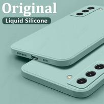 Case For Samsung Galaxy S21 FE S26 S24 S22 S23 S25 Ultra Capa A16 A17 A37 A55 A57 A54 A56 5G S25 Edge Soft Liquid Silicone Cover Galaxy A55 5G gray