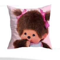 Kawai M-monchhichis pagalvės užvalkalas svetainės sofos pagalvės užvalkalas miegamojo kambario lovos pagalvės užvalkalas namų dekoracija 16x16Inch black