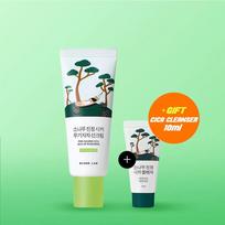 ROUND LAB Pine Calming Cica Mild-Up Sunscreen 40ml Set (+Pine Cleanser 10ml) white