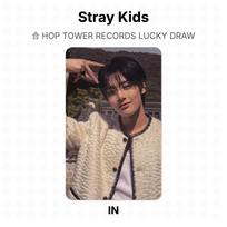 Stray Kids HOP TOWER RECORDS LUCKY DRAW Official Photocard I.N beige