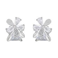 Earbud Charm Decoration Pair for Freeclip 1/2 Earbud,Ear Clip Floral Accent for Open-Ear Daily Styling, Outfit Use, Commutes sidabras
