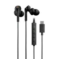 Audio-Technica ATH-CKS330NC BK Wired Earphones Type-C Noise Cancelling 1.2m U-Type Cable Black